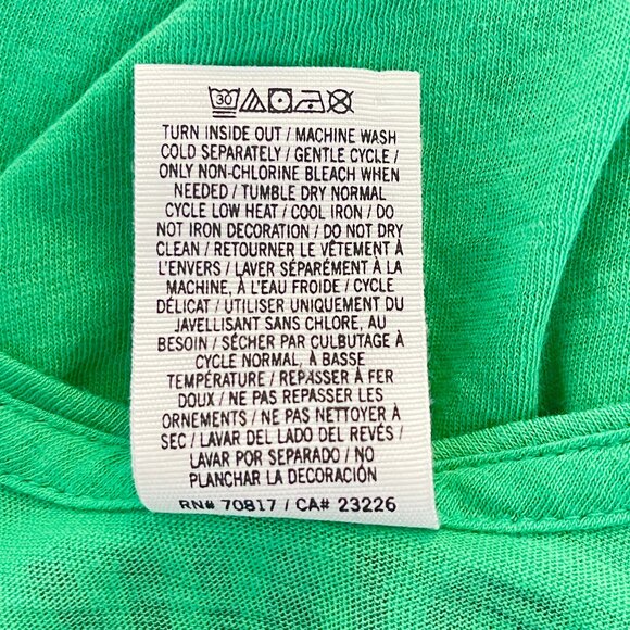 Victoria's Secret Pink Small Tank Top Kiss Me I'm Lucky Green Black Sequins - Picture 4 of 4